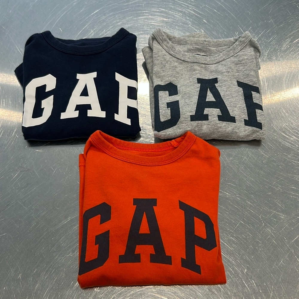 GAP Toddler Long Sleeved T Shirts- set of 3